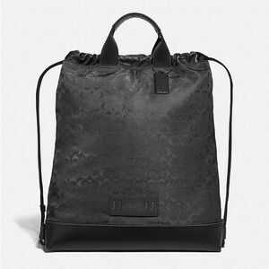 Coach Terrain Drawstring Backpack In Signature Jacquard - NWT